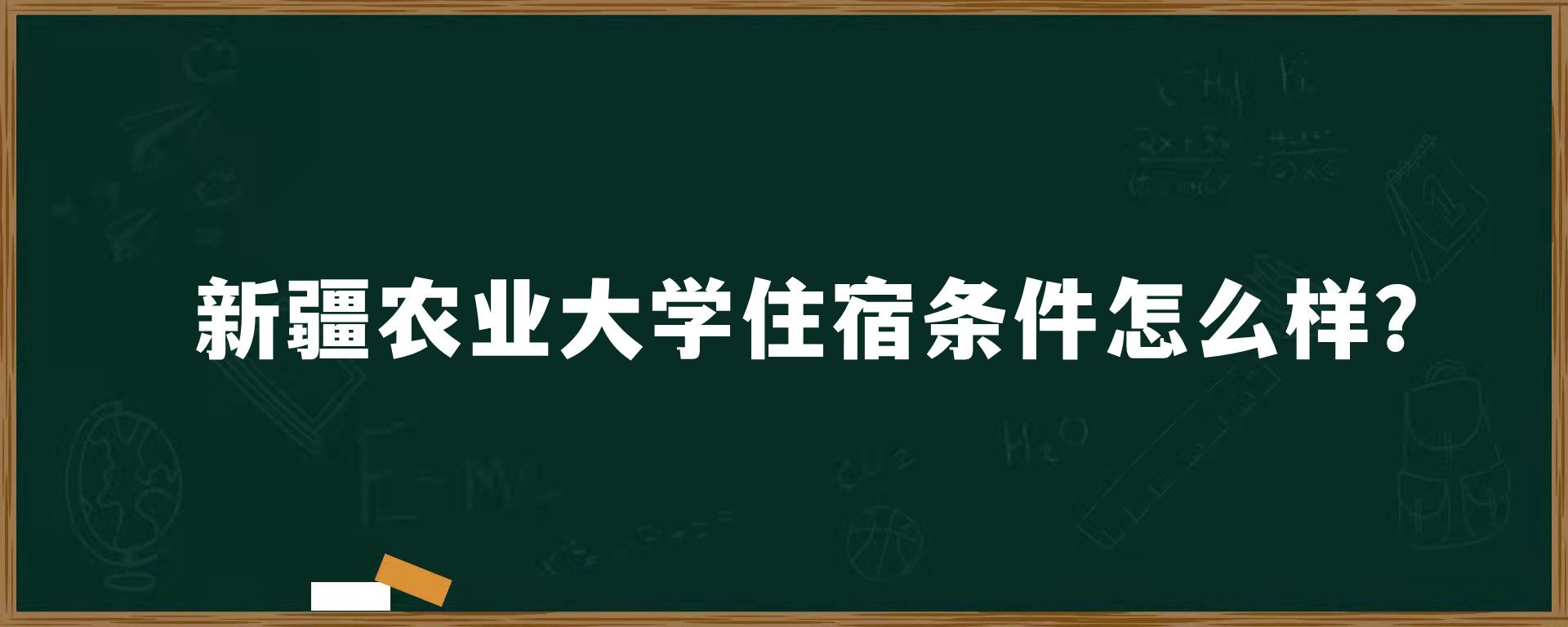 新疆农业大学住宿条件怎么样？