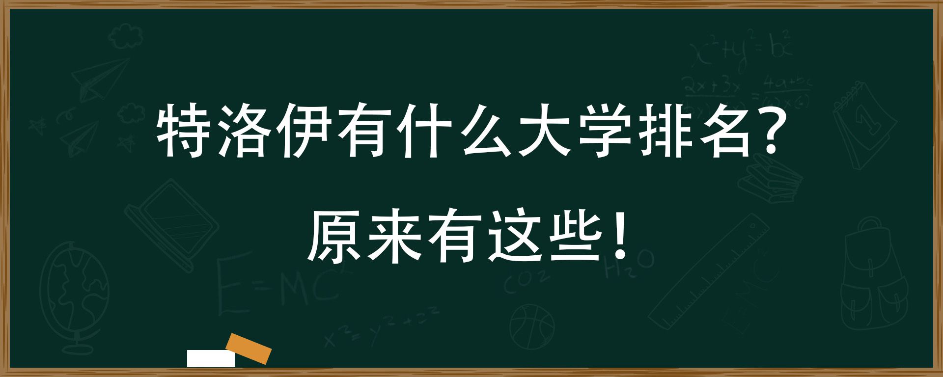 特洛伊有什么大学排名？原来有这些！