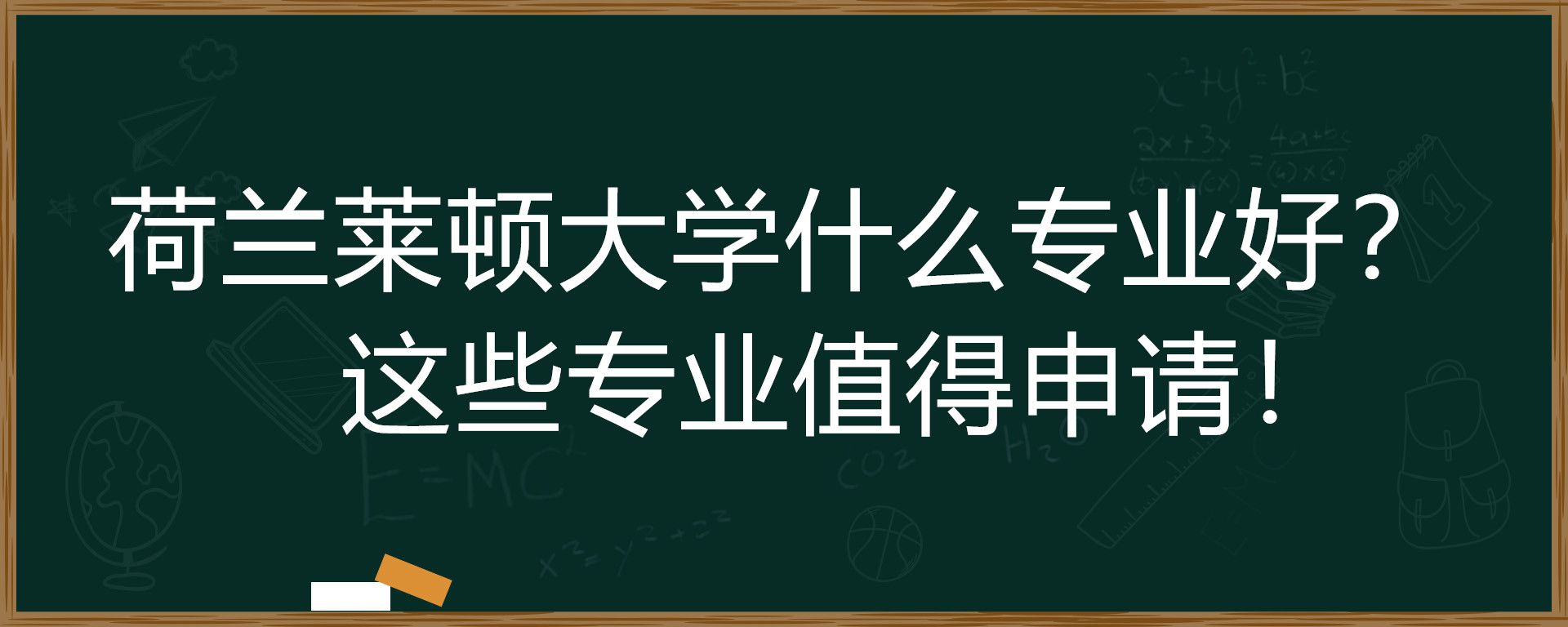 荷兰莱顿大学什么专业好？这些专业值得申请！