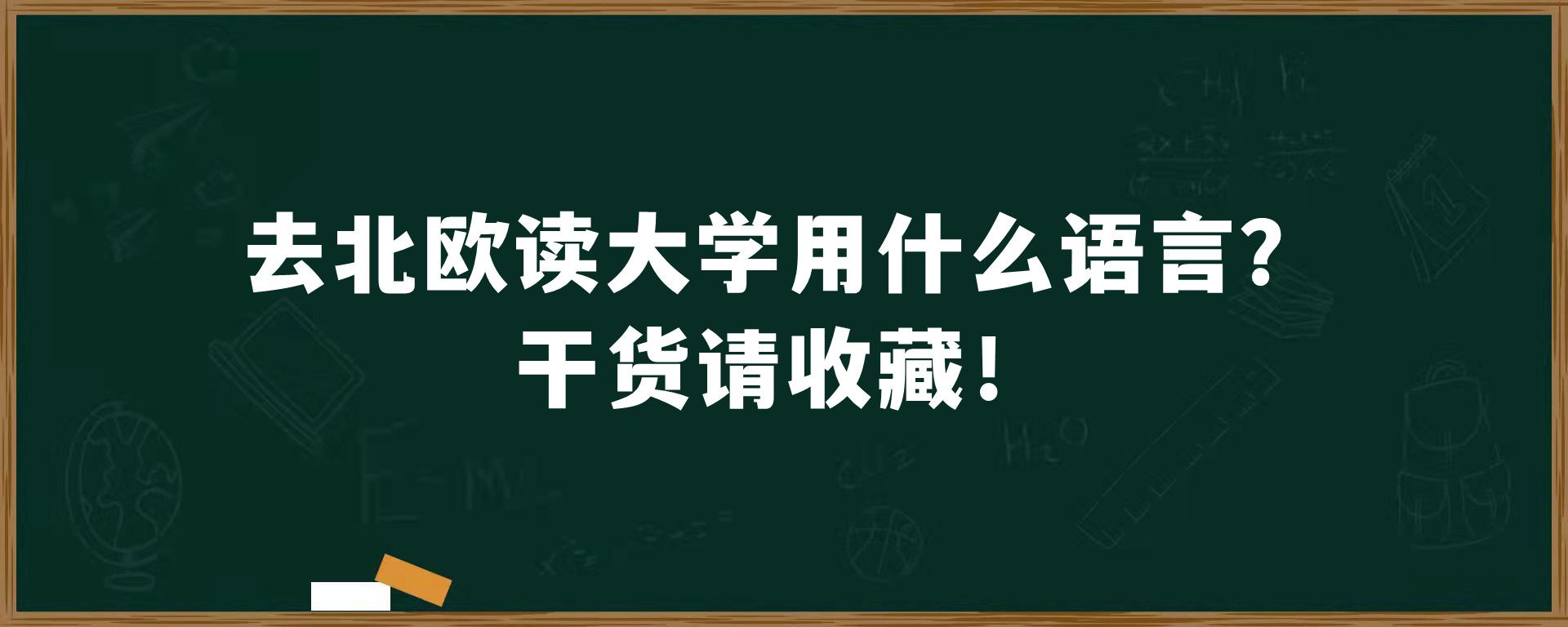 去北欧读大学用什么语言？干货请收藏！