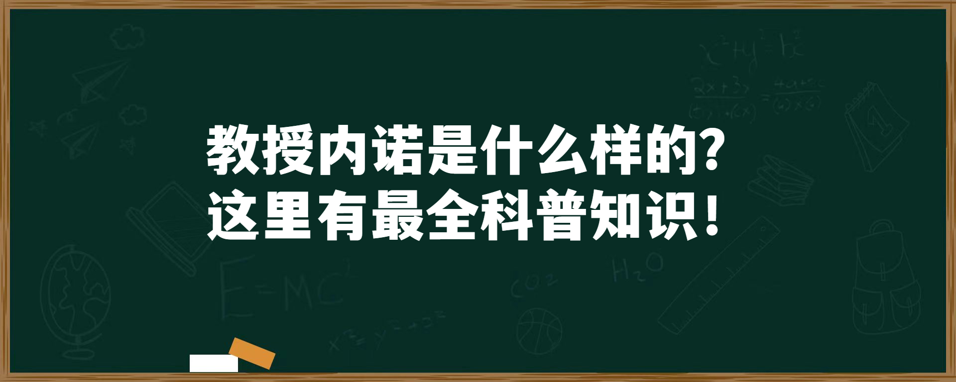 教授内诺是什么样的？这里有最全科普知识！