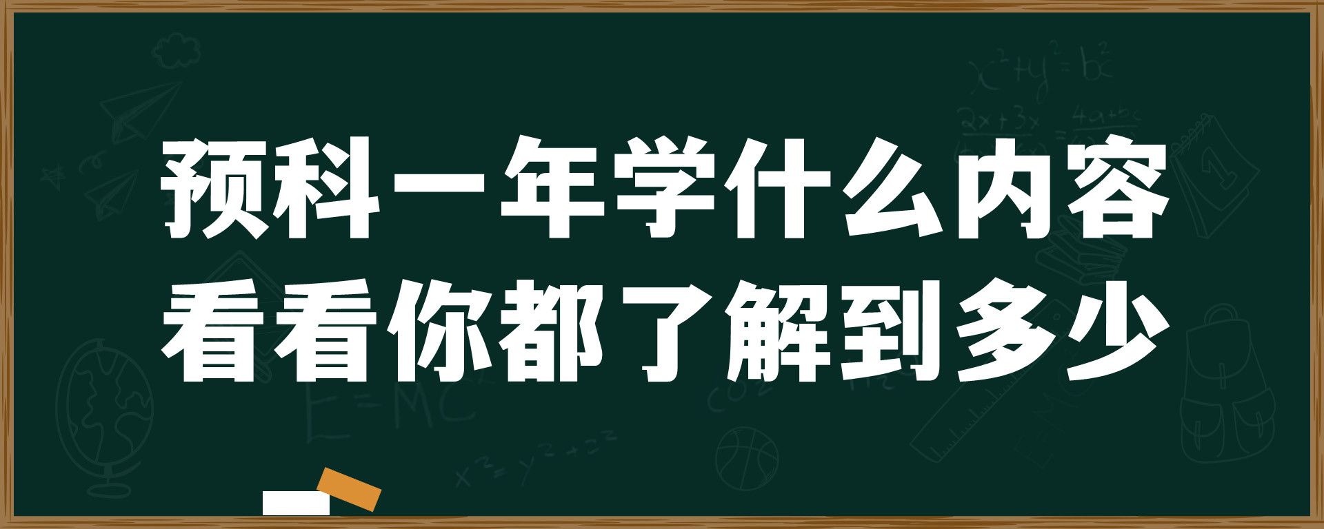 预科一年学什么内容？看看你都了解到多少