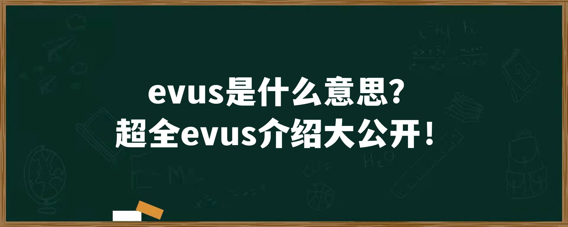 evus是什么意思？超全evus介绍大公开！