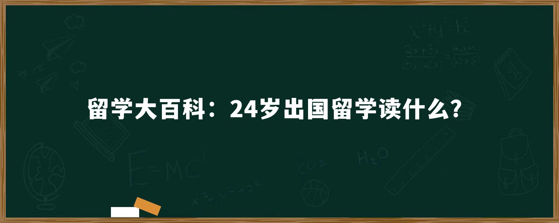 留学大百科：24岁出国留学读什么？