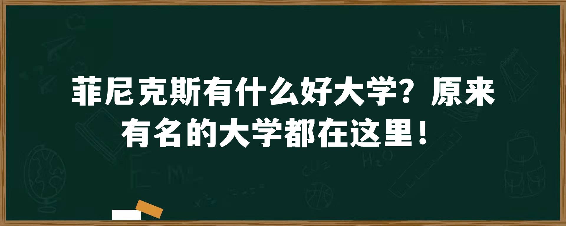 菲尼克斯有什么好大学？原来有名的大学都在这里！