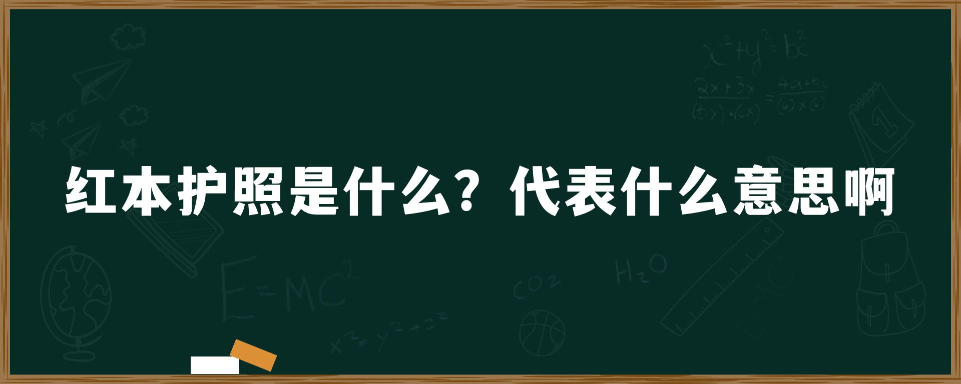 红本护照是什么？代表什么意思啊