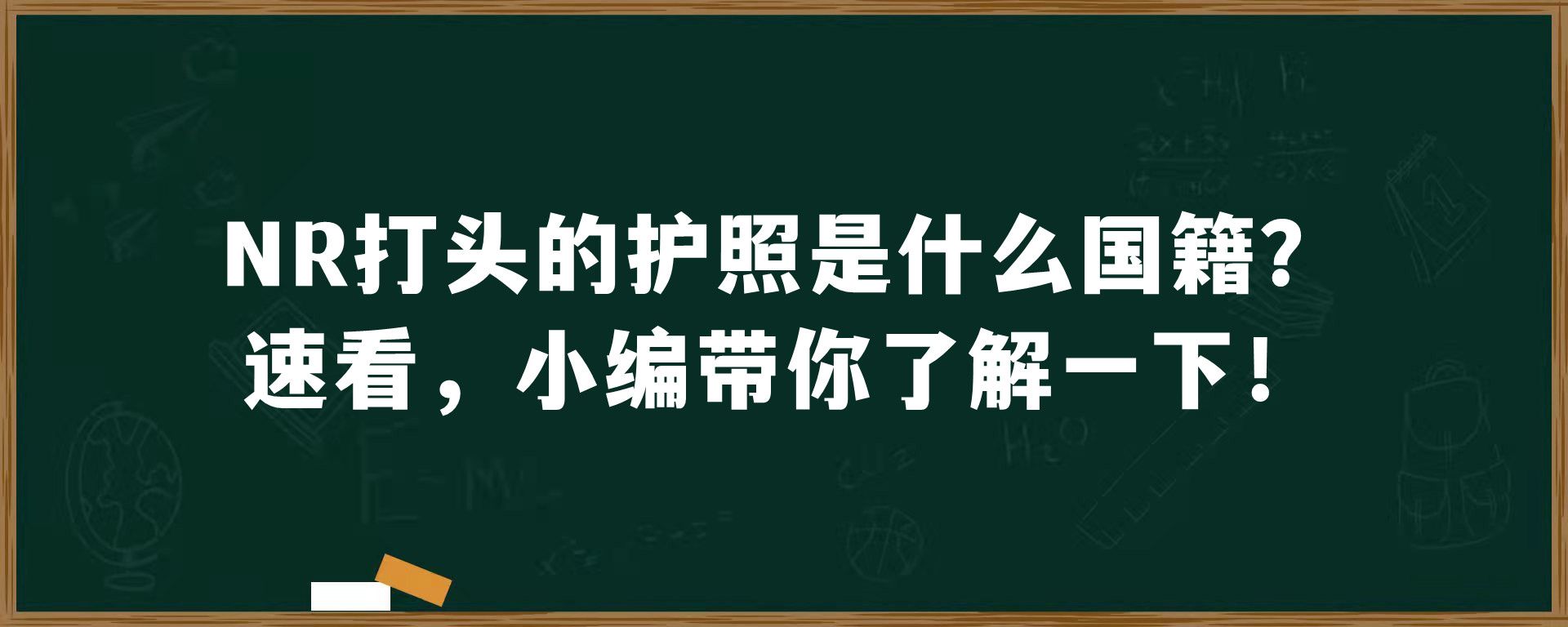 NR打头的护照是什么国籍？速看，小编带你了解一下！