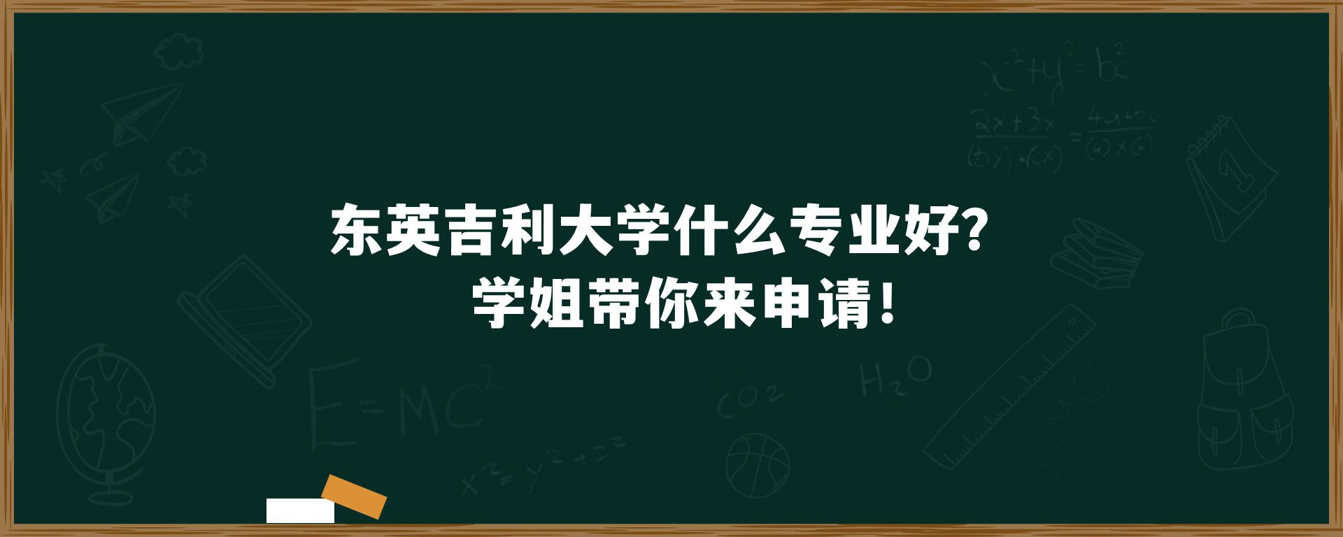 东英吉利大学什么专业好？学姐带你来申请！