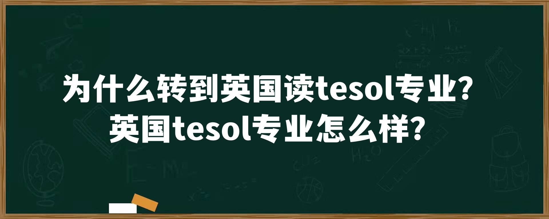 为什么转到英国读tesol专业？英国tesol专业怎么样？