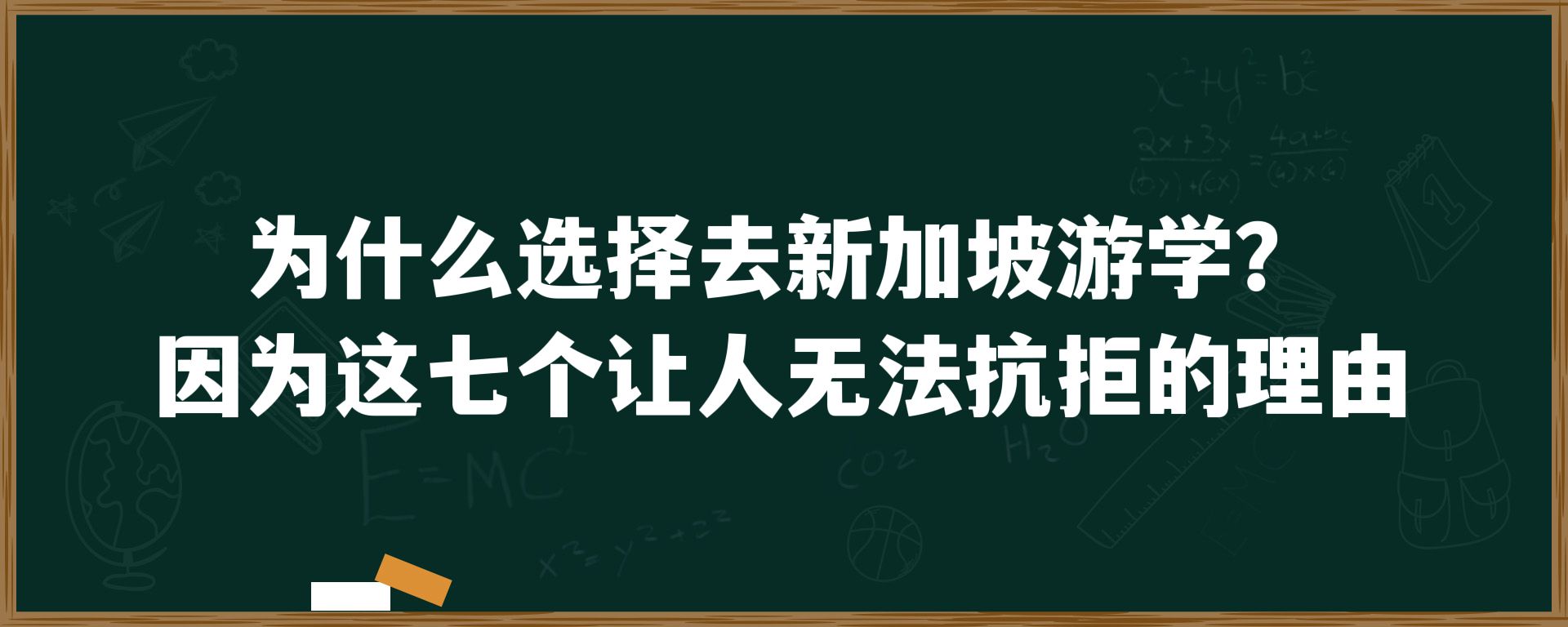 为什么选择去新加坡游学？因为这七个让人无法拒绝的理由