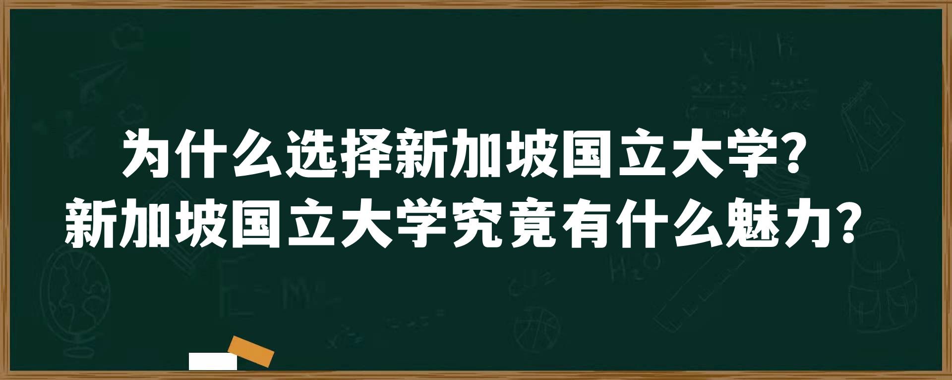 为什么选择新加坡国立大学？新加坡国立大学究竟有什么魅力？