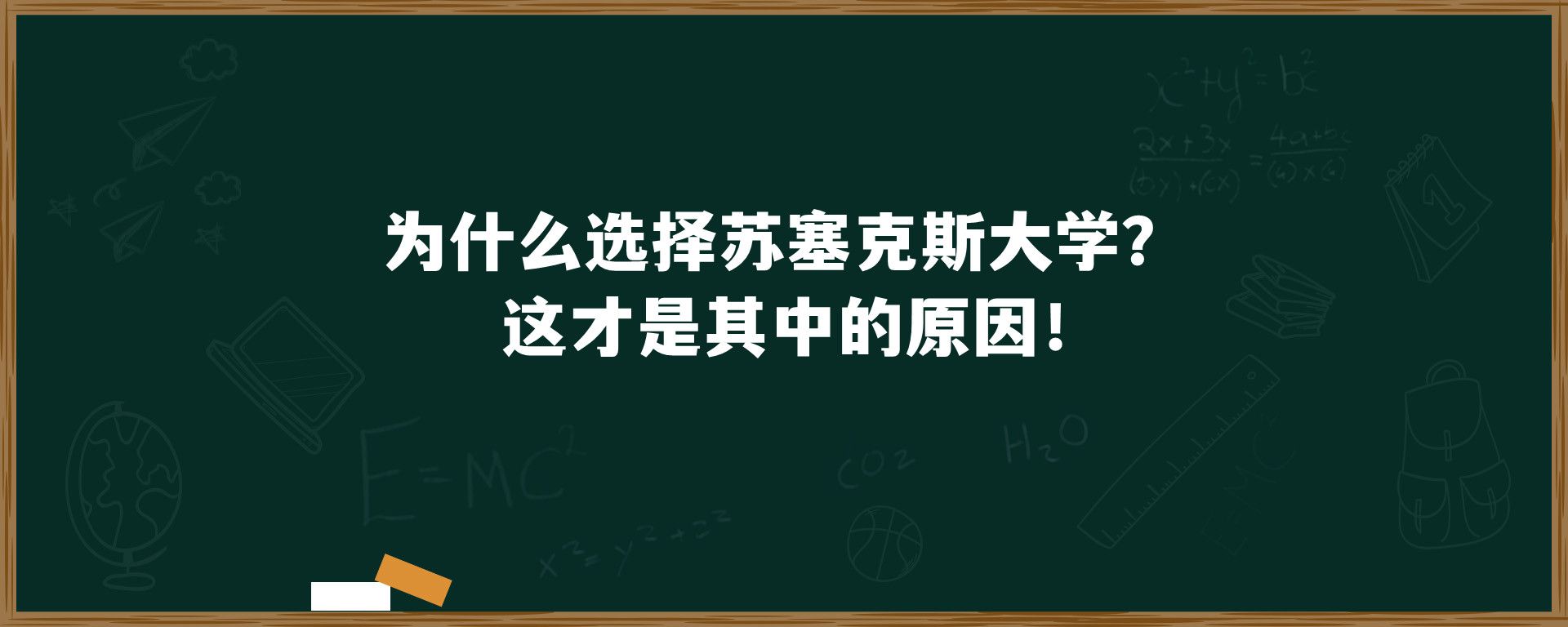 为什么选择苏塞克斯大学？这才是其中的原因！