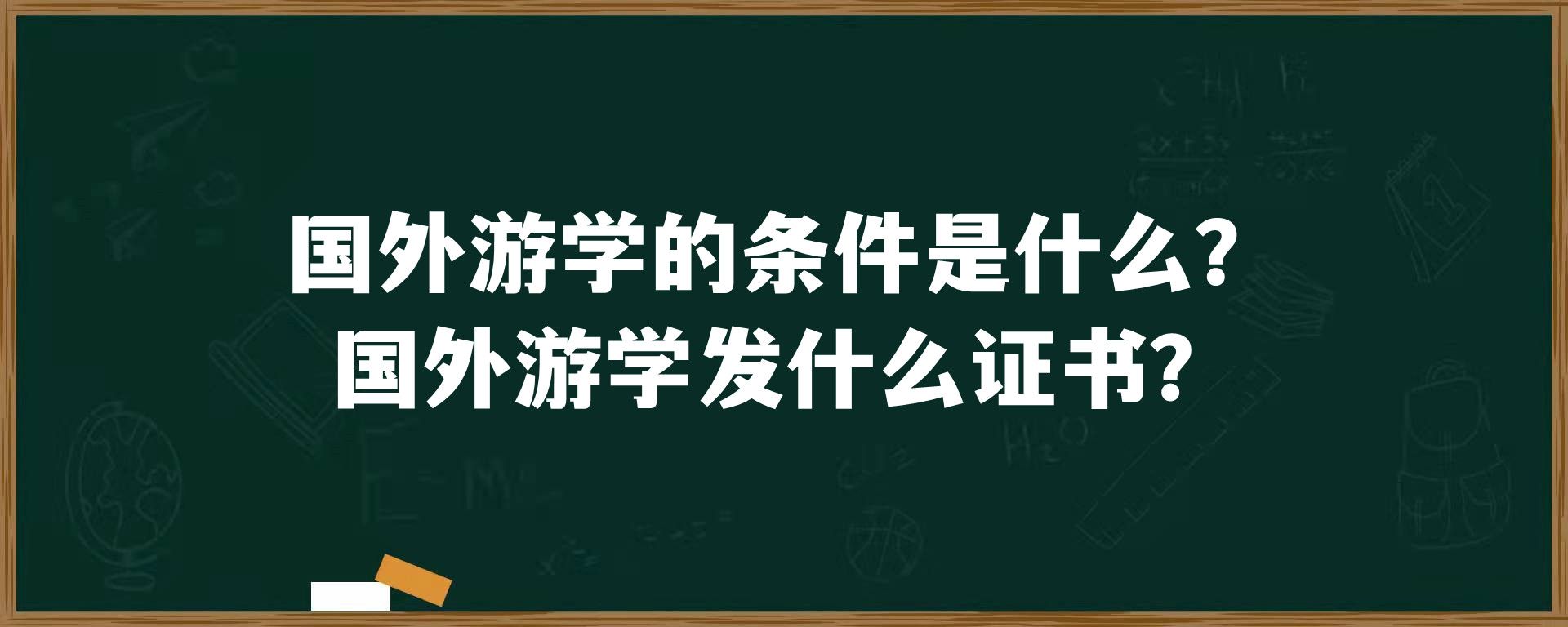 国外游学的条件是什么？国外游学发什么证书？