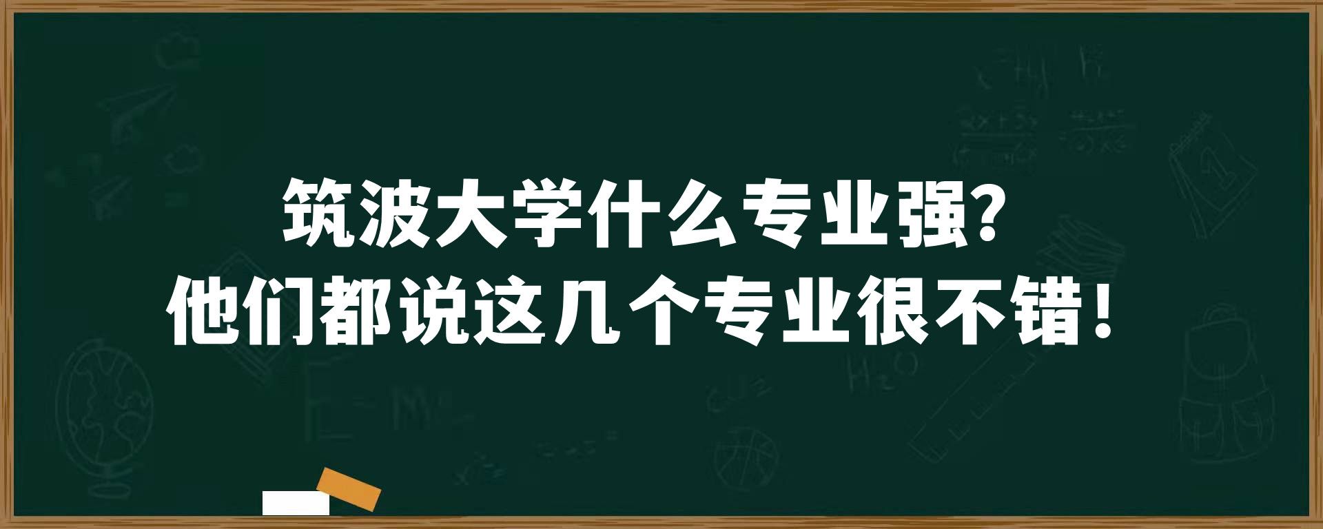 筑波大学什么专业强？他们都说这几个专业很不错！