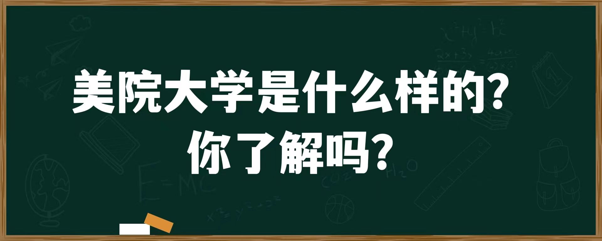 美院大学是什么样的？你了解吗？