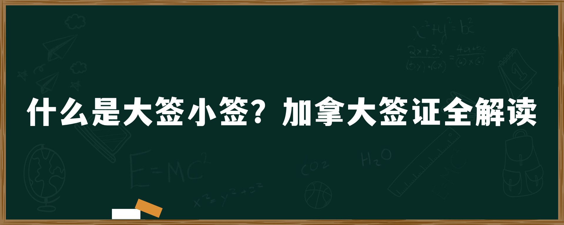 什么是大签小签？加拿大签证全解读