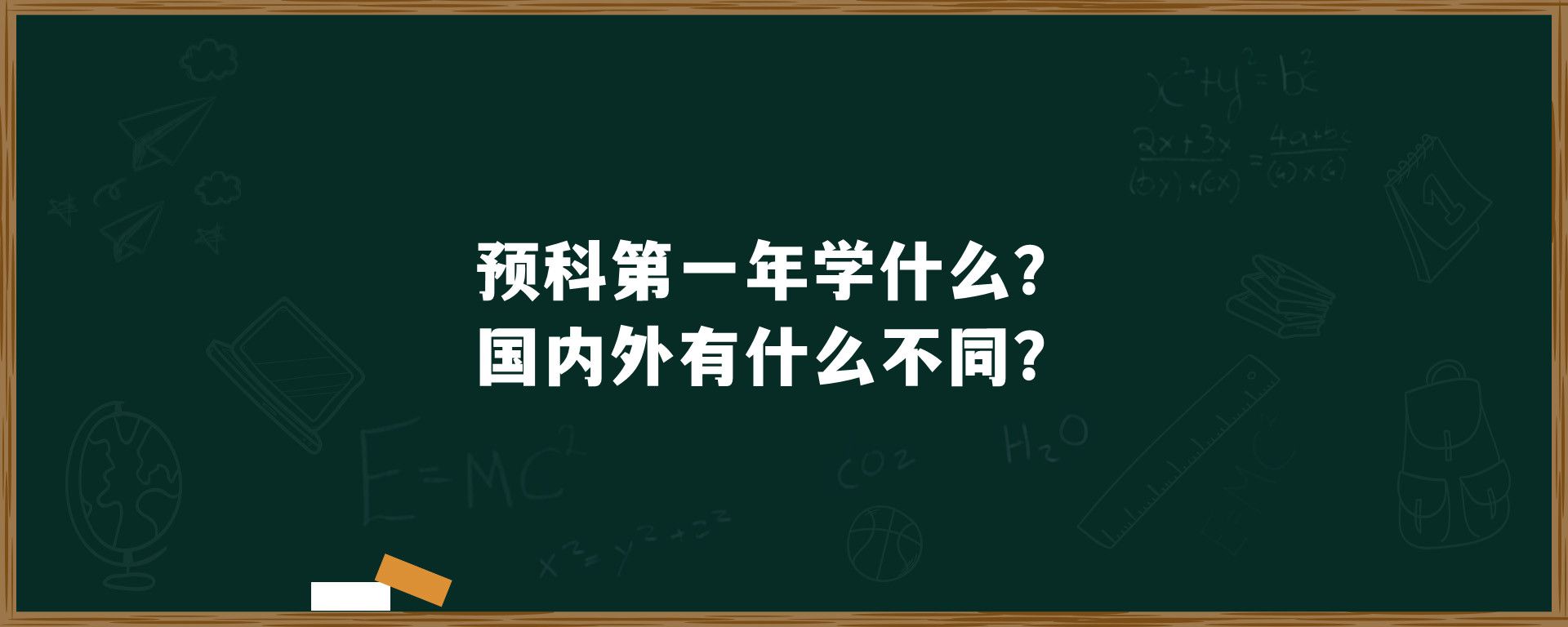 预科第一年学什么？国内外有什么不同？