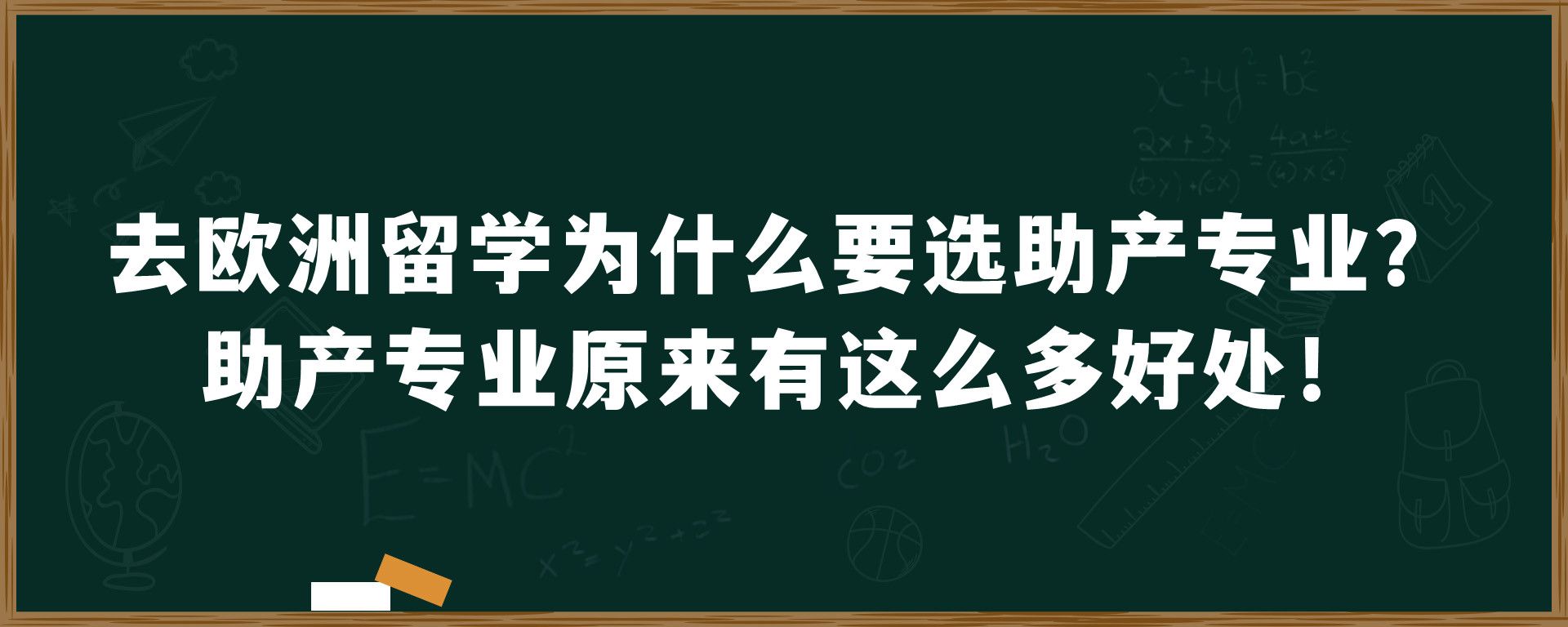 去欧洲留学为什么要选助产专业？助产专业原来有这么多好处！