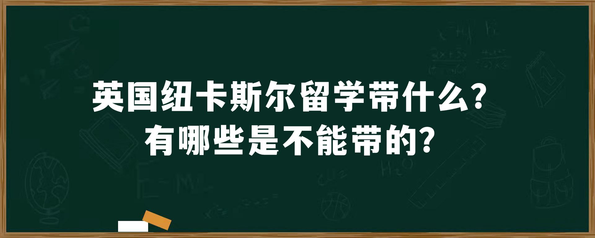 英国纽卡斯尔留学带什么？有哪些是不能带的？