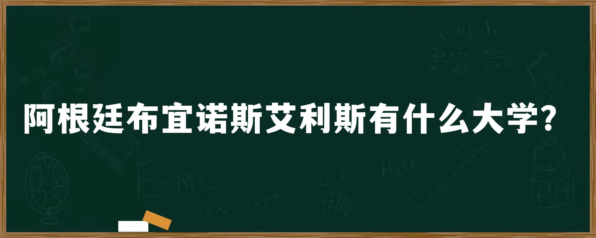 阿根廷布宜诺斯艾利斯有什么大学？