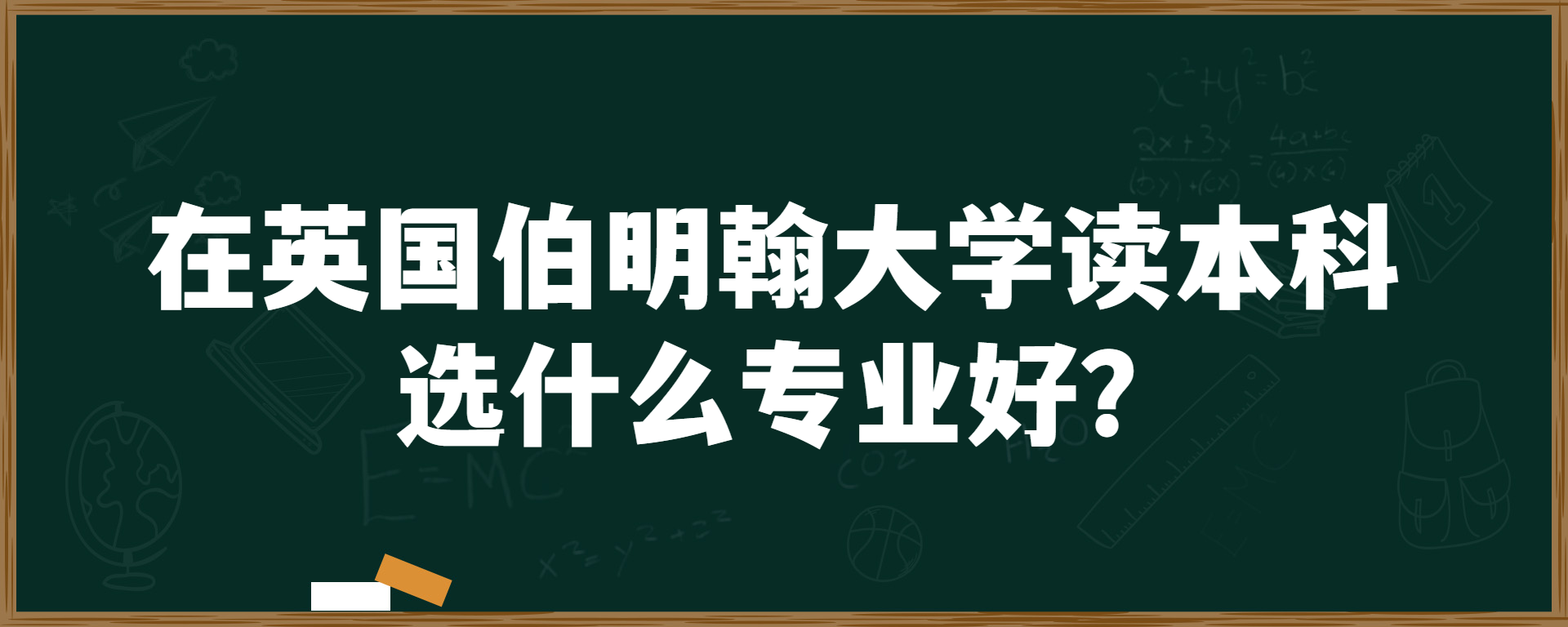 在英国伯明翰大学读本科选什么专业好？