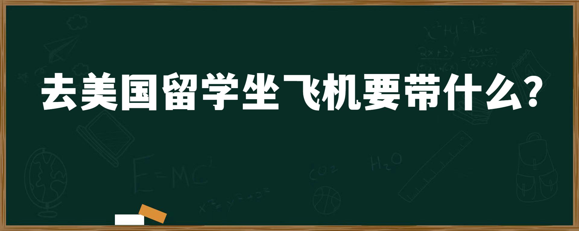 去美国留学坐飞机要带什么？