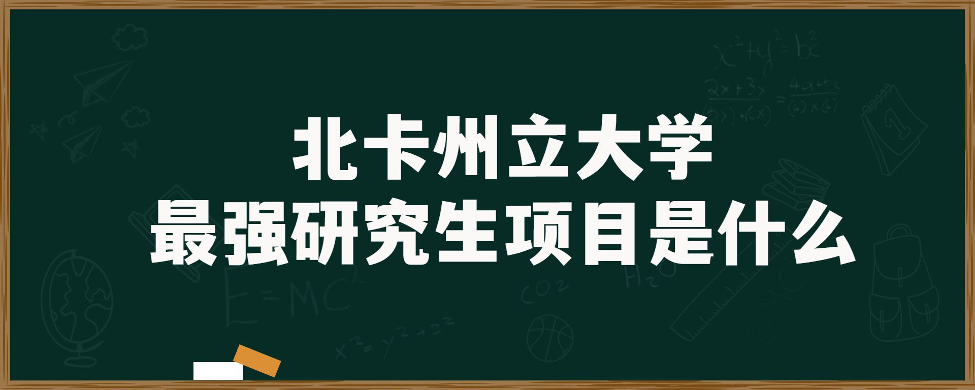 北卡州立大学最强研究生项目是什么