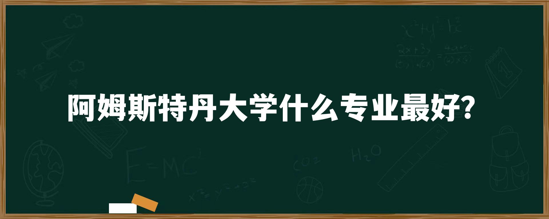 阿姆斯特丹大学什么专业最好？