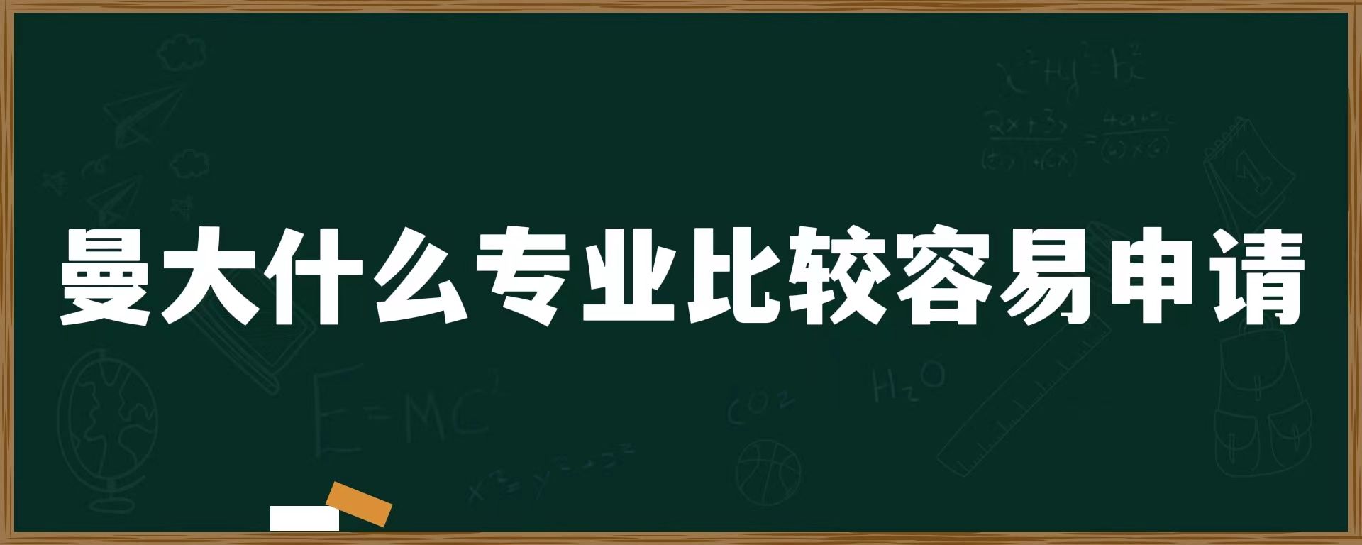 曼大什么专业比较容易申请