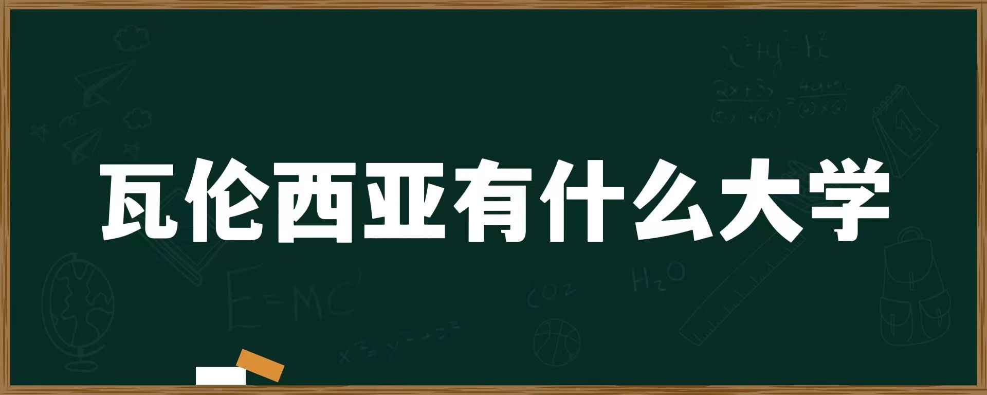 瓦伦西亚有什么大学