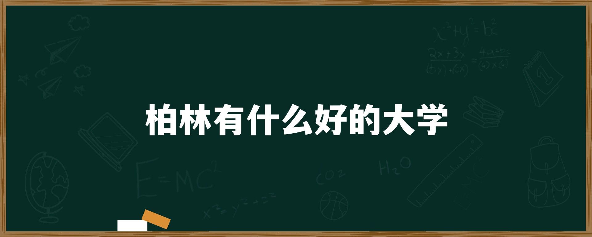 柏林有什么好的大学