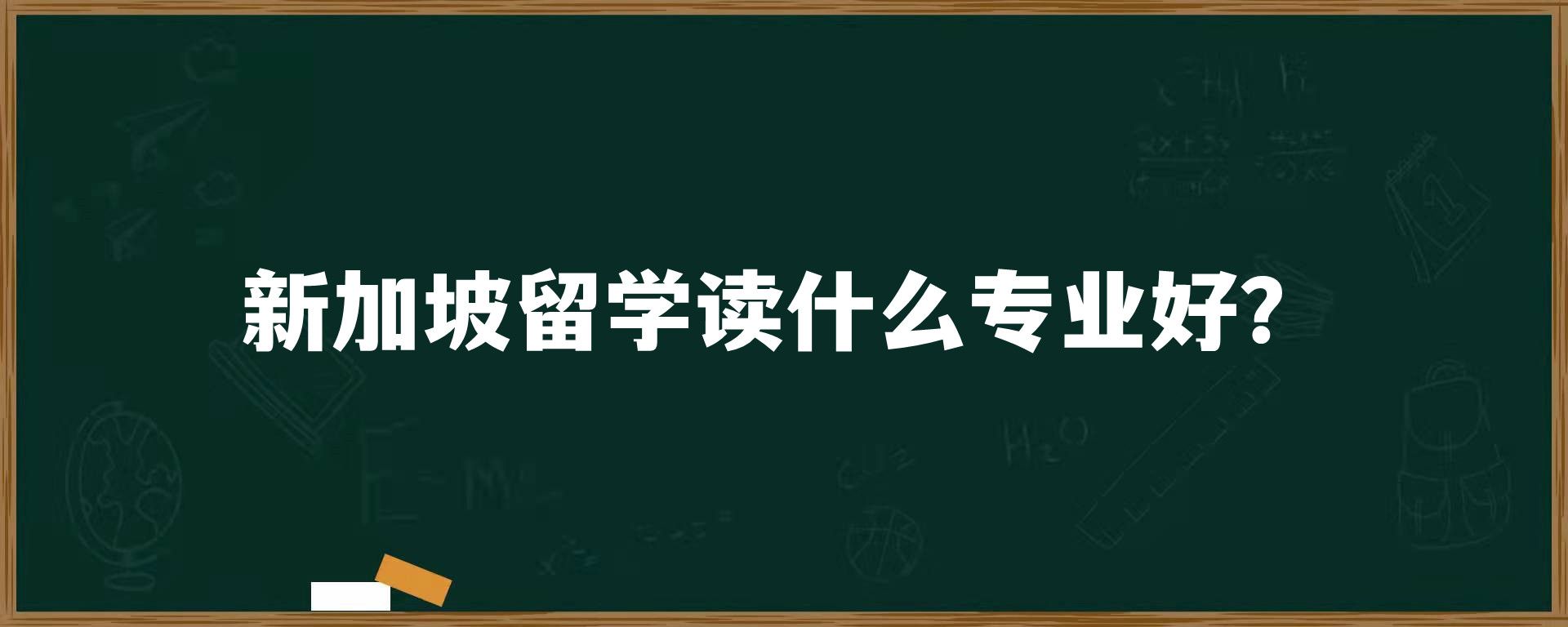 新加坡留学读什么专业好？