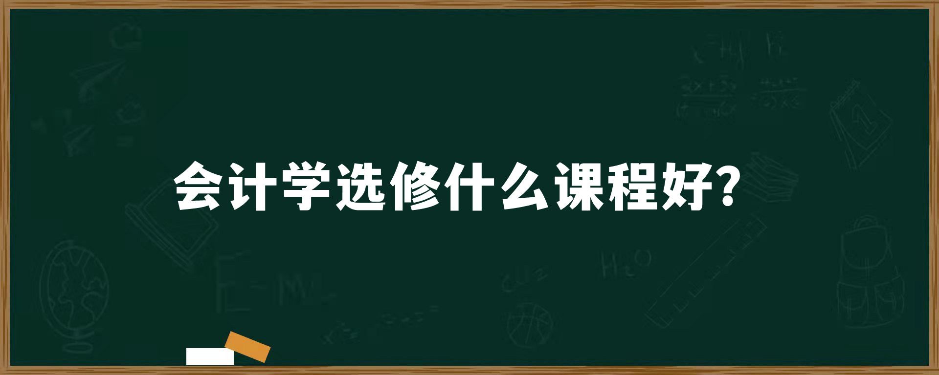 会计学选修什么课程好？