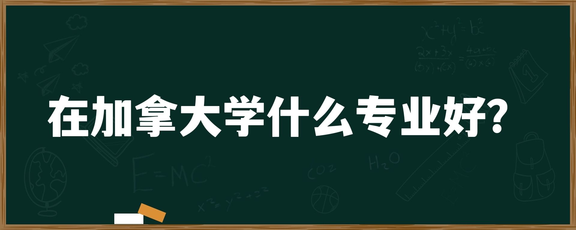 在加拿大学什么专业好？