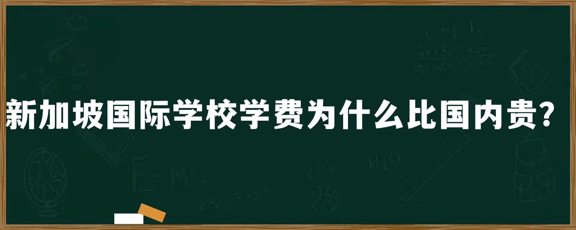 新加坡国际学校学费为什么比国内贵？