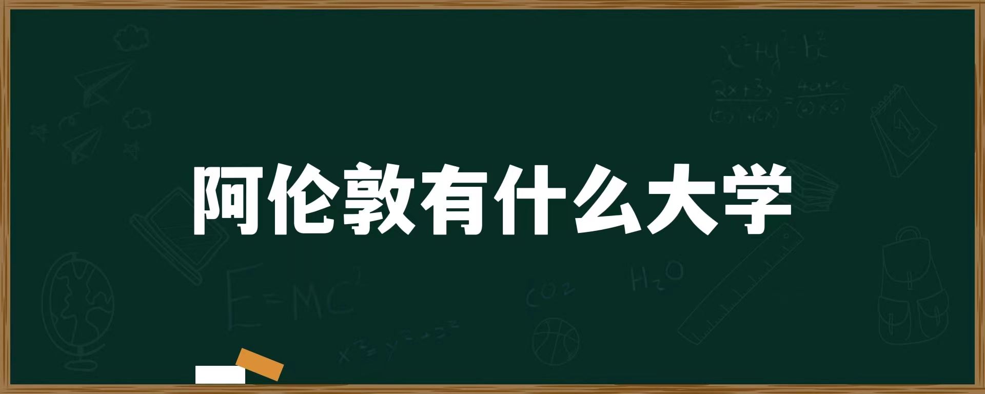 阿伦敦有什么大学