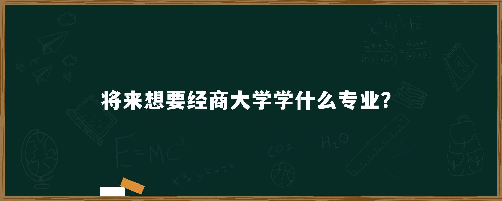 将来想要经商大学学什么专业？