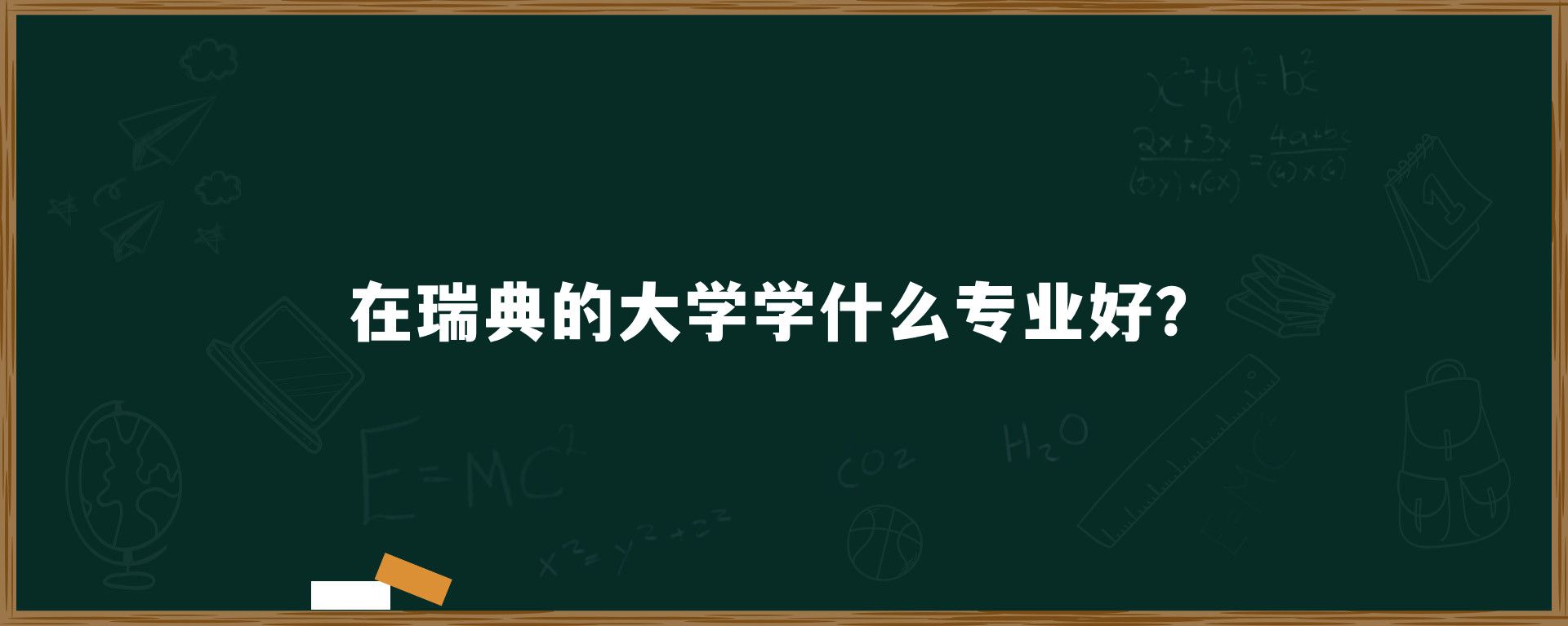 在瑞典的大学学什么专业好？