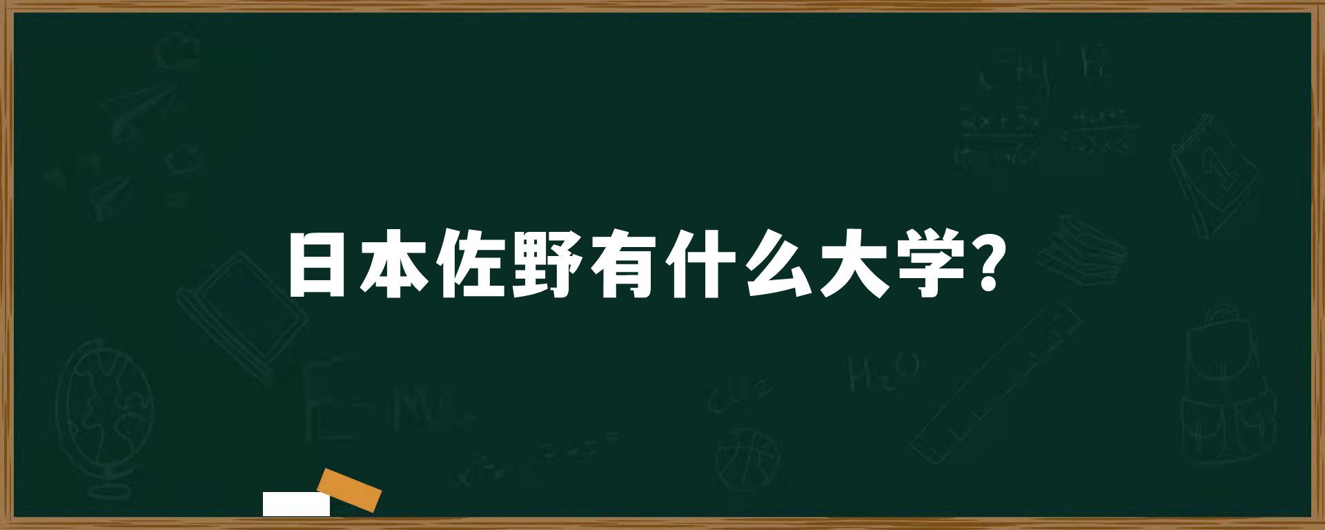 日本佐野有什么大学？