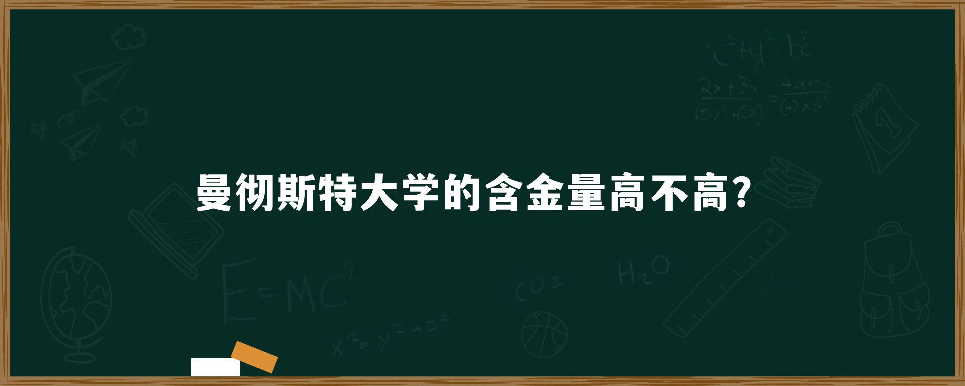 曼彻斯特大学的含金量高不高？