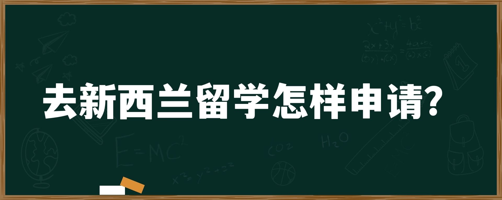 去新西兰留学怎样申请？