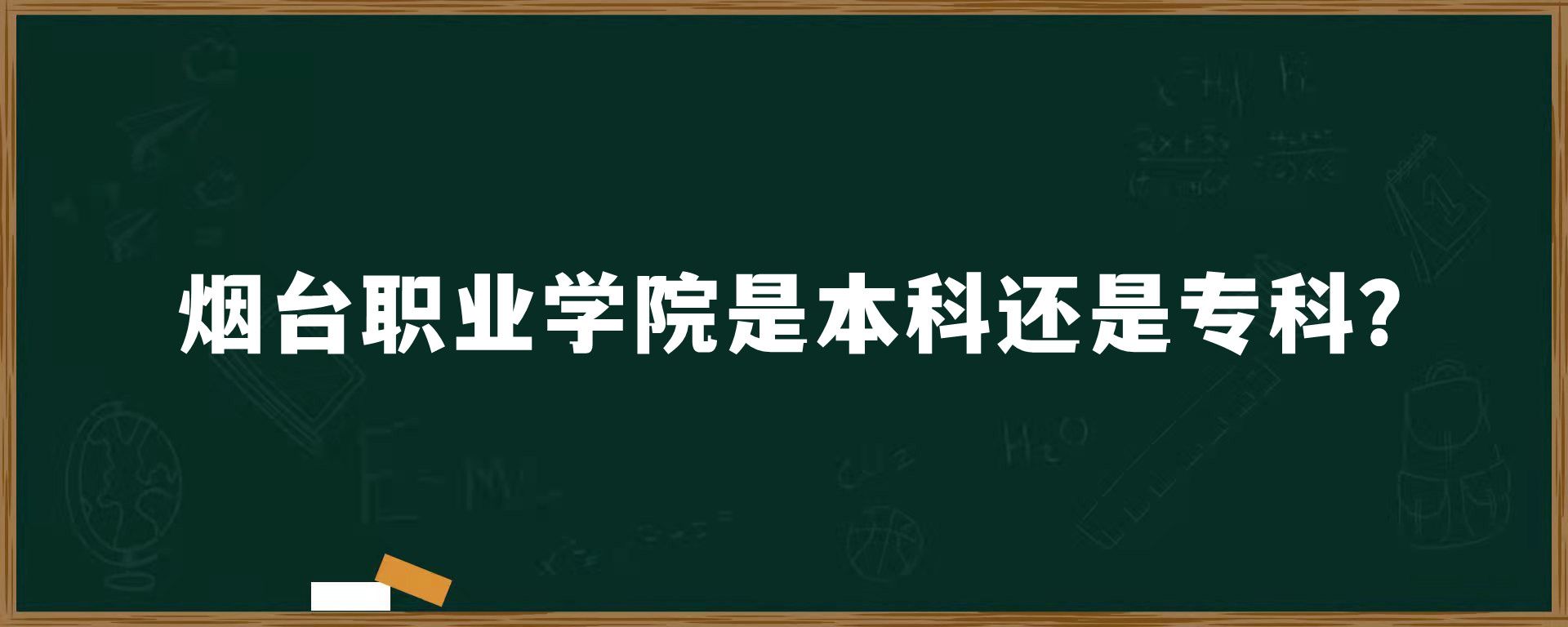 烟台职业学院是本科还是专科？