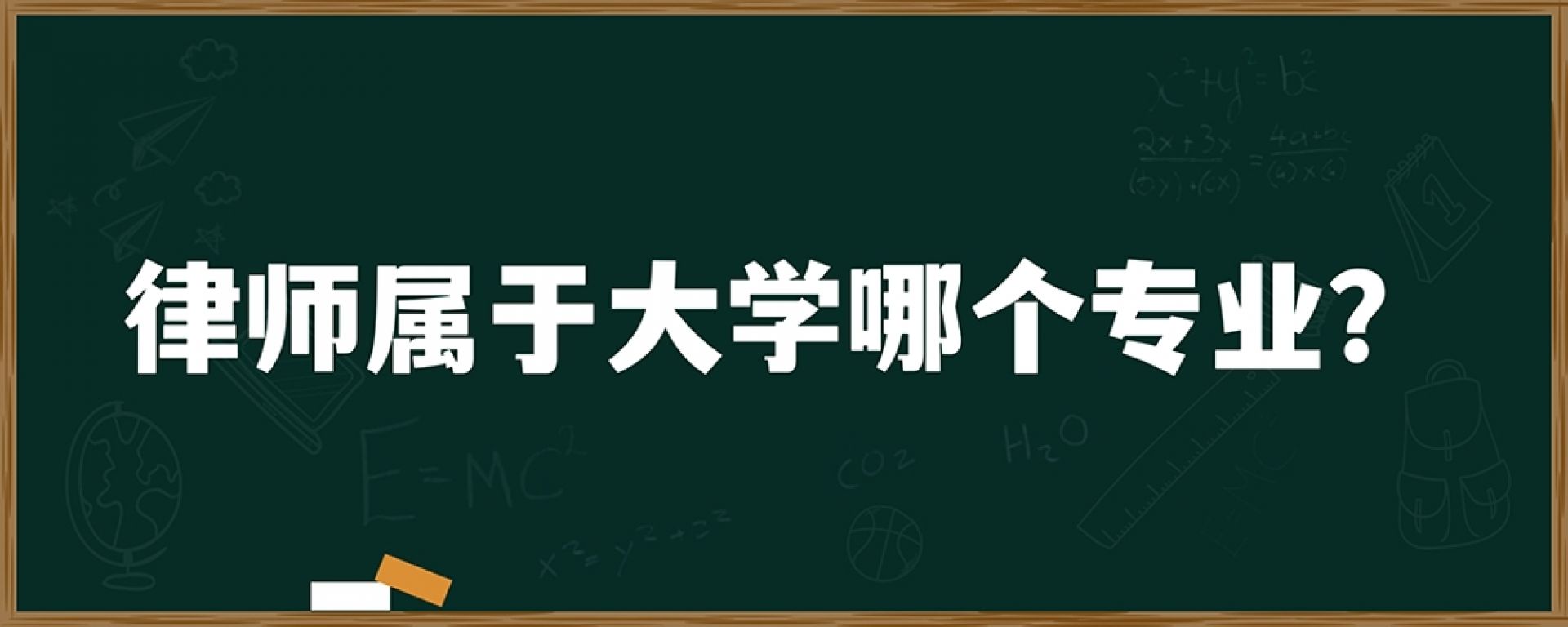 律师属于大学哪个专业？