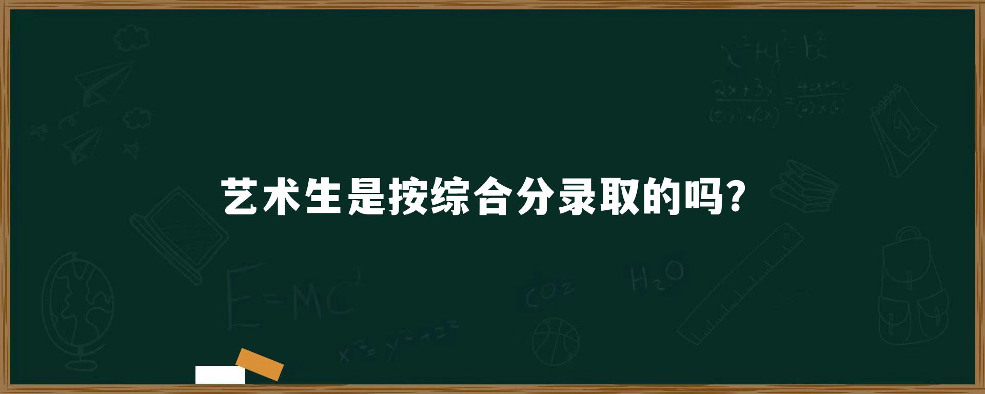 艺术生是按综合分录取的吗？