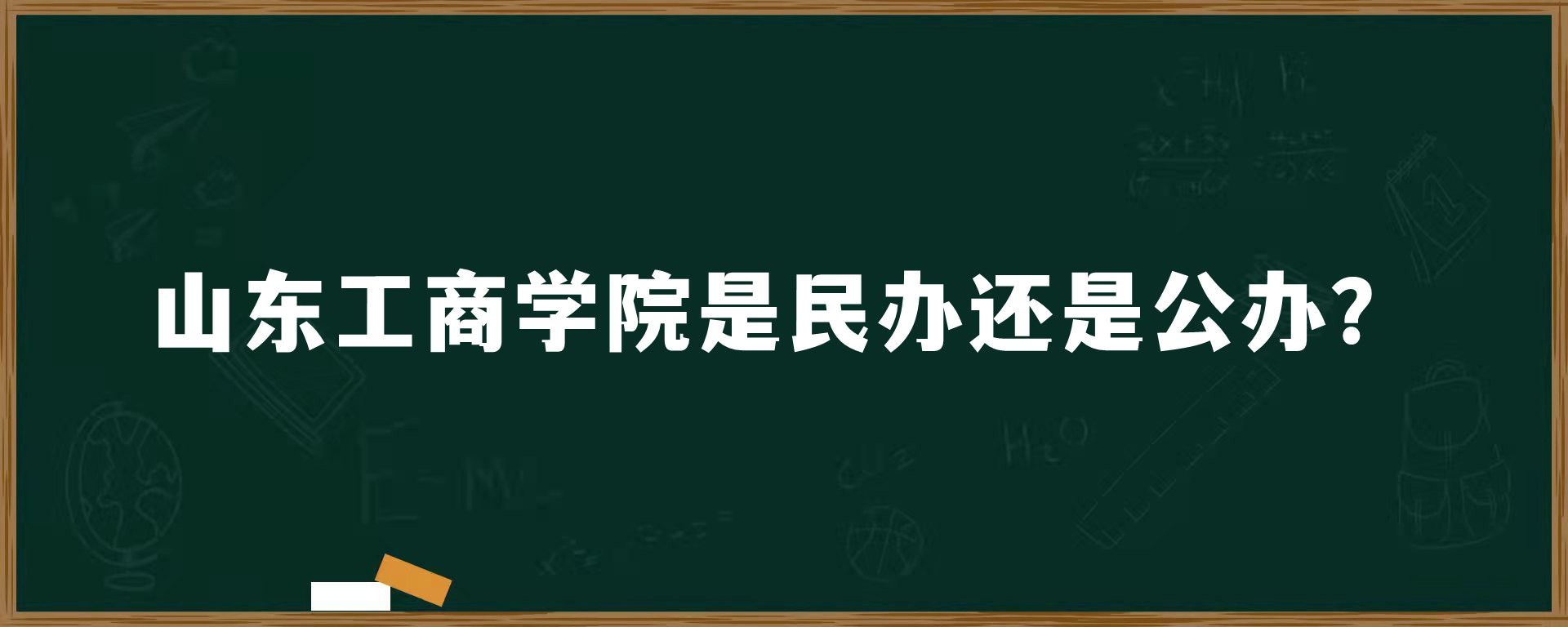 山东工商学院是民办还是公办？