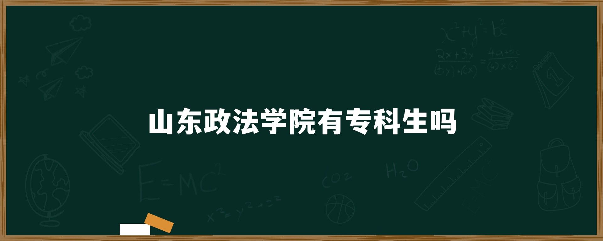 山东政法学院有专科生吗