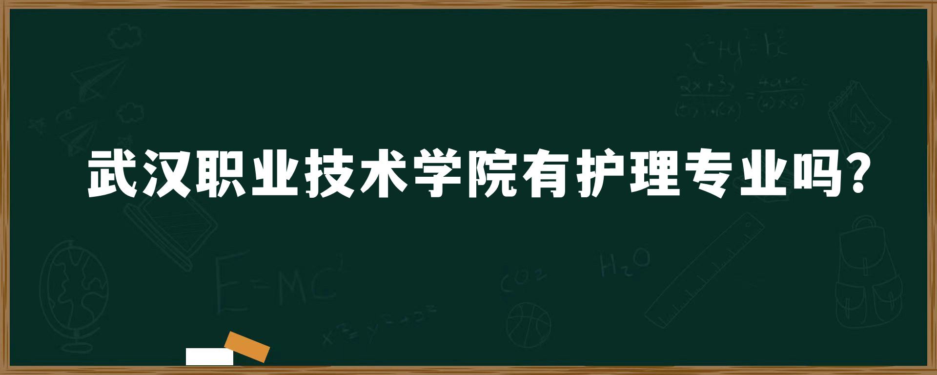 武汉职业技术学院有护理专业吗？