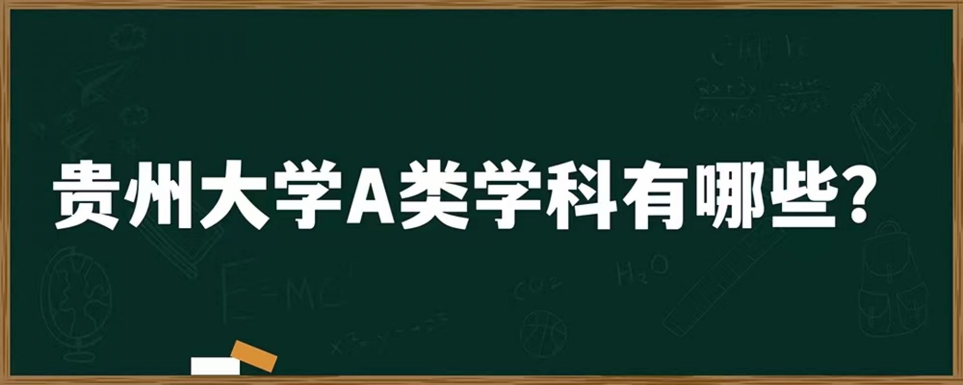 贵州大学A类学科有哪些？