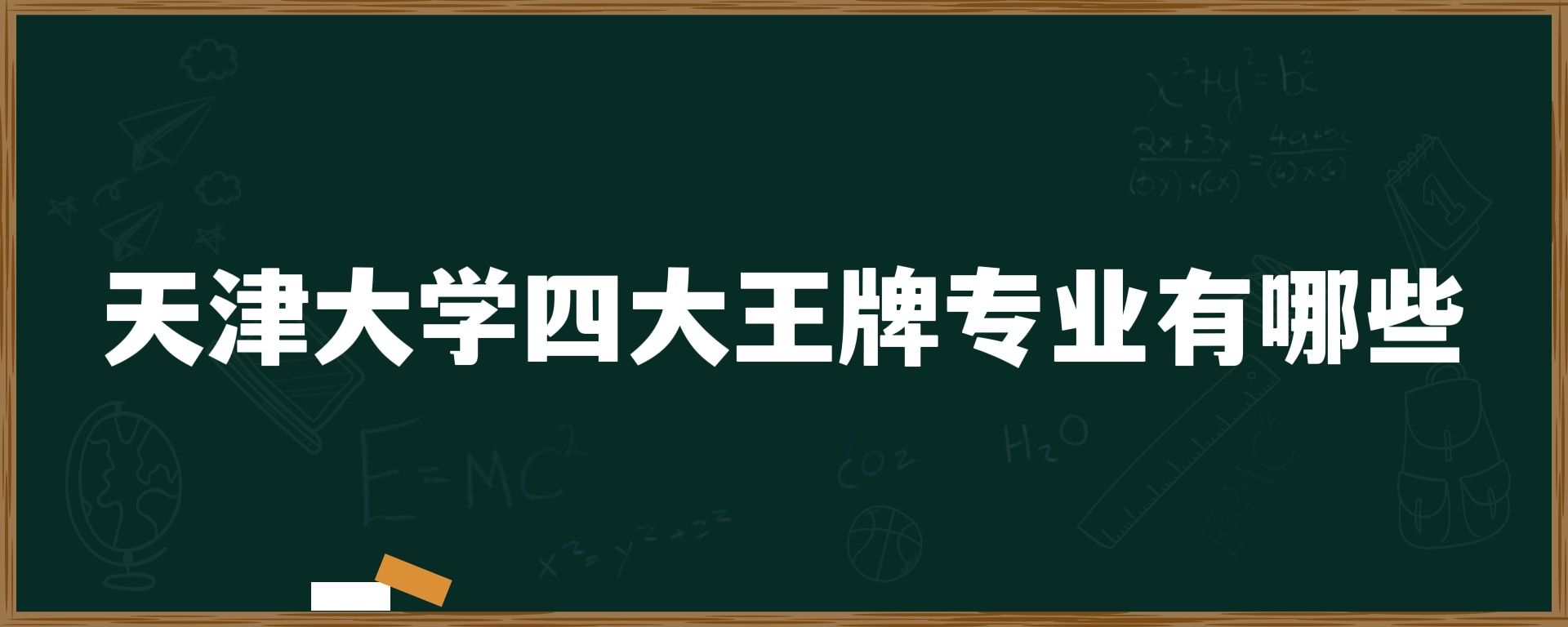 天津大学四大王牌专业有哪些