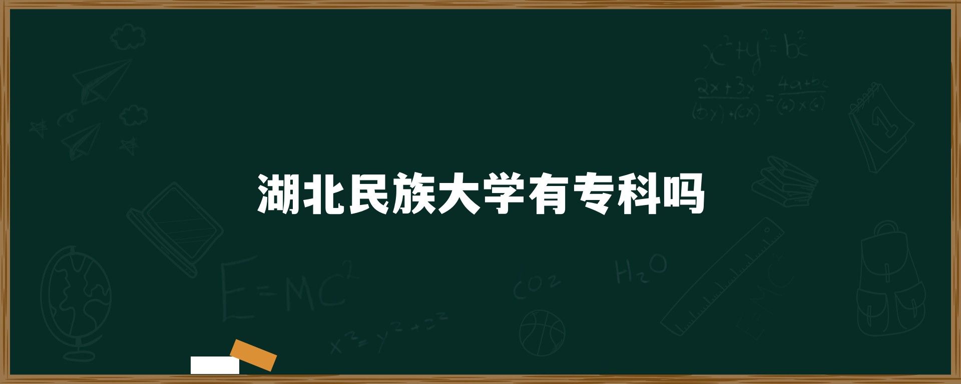 湖北民族大学有专科吗